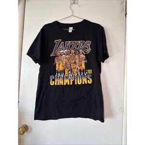 Los Angeles Lakers LA 2020 NBA Finals Championship Shirt Black Fanatics | Large